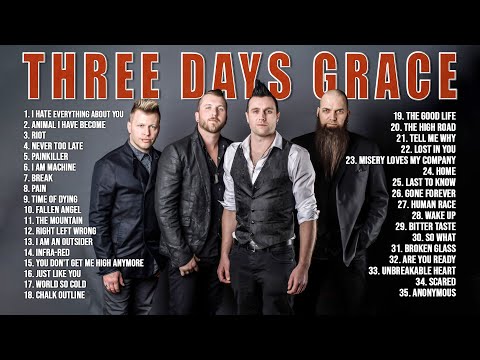 ThreeDaysGrace Greatest Hits Full Album ~ Best Songs Of ThreeDaysGrace ~ Rock Songs Playlist