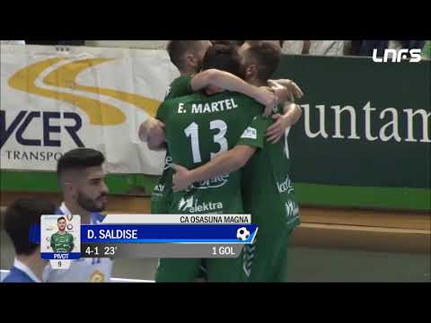 Gol Dani Saldise (4-1) Osasuna Magna - Fútbol Emotion Zaragoza. J24, 1Div. LNFS