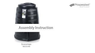 PROSPERPLAST Kompostér ECOCOMPO černý 340l