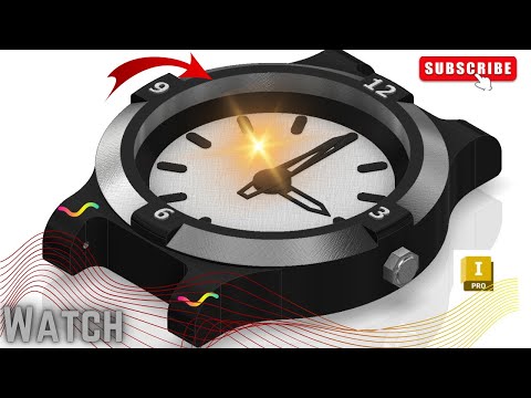 Autodesk Inventor Animation Tutorial | 3D Watch Design & Assembly | CAD Exercise for Engineers