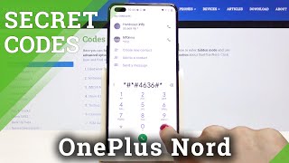 Secret Codes for OnePlus Nord – Testing Menu / Calendar Storage / IMEI Number