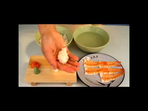 How To Make Sushi   Boiled Shrimp Nigiri Zushi