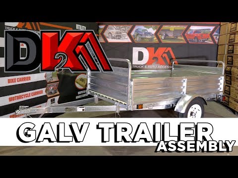 DK2 Trailers | 4.5 ft. x 7.5 ft. Galvanized Multi-Utility Trailer | Assembly