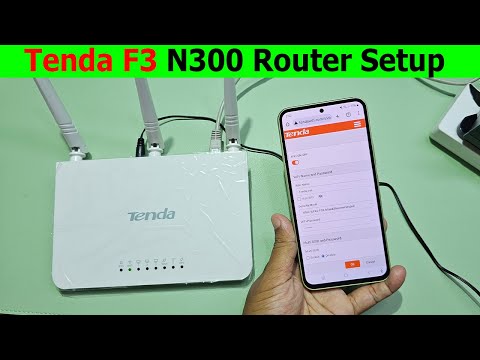 How to setup tenda f3 router