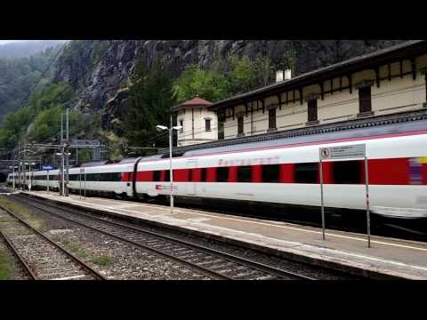 PAPERO ETR 610 SBB IN DOPPIA TRANSITA A ISELLE TRASQUERA.(VB) 24 - 4 - 2017