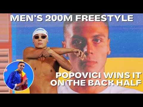And Popovici speeds to the 200m Freestyle victory! 🇷🇴🥇