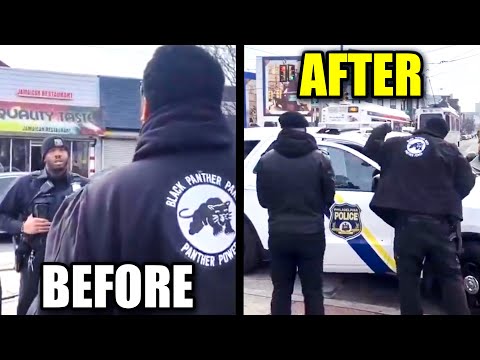 Terrified Cops FLEE the Scene When They Spot the Black Panthers