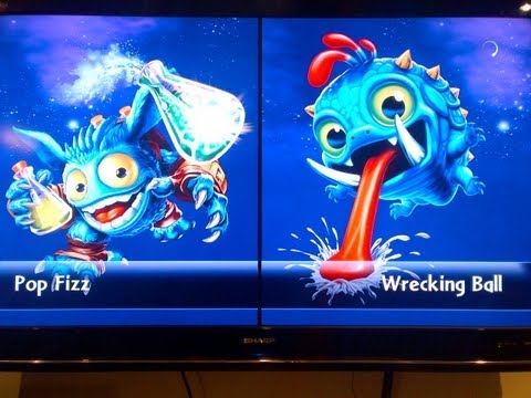 SKYLANDERS GIANTS LIGHTCORE POP FIZZ VS WRECKING BALL