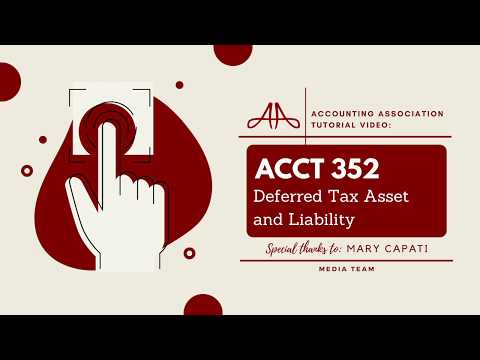 ACCT 352 | Deferred Tax Asset and Liability - Tutorial | CSUN Accounting Association | Spring 2020
