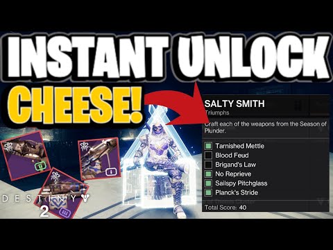 Salty Smith Triumph CHEESE! NO Red Border Weapons Needed | Destiny 2