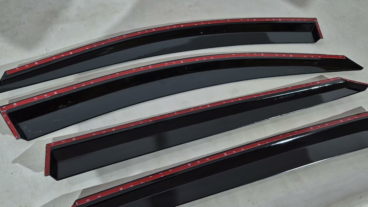 Mercedes GLE coupe C292 2015-2019 рр. Вітровики з хромованим молдингом Niken Luxury (4 шт) Video 1