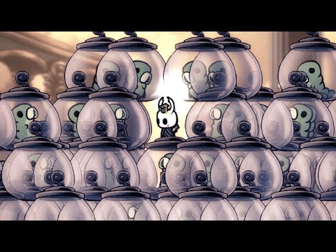 Hollow Knight, but if I say "grub" the screen fills with grubs