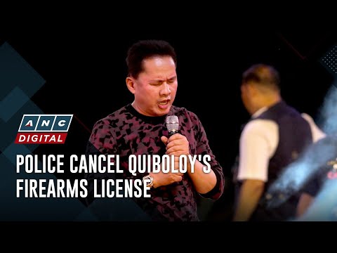 Police cancel Quiboloy's firearms license ANC