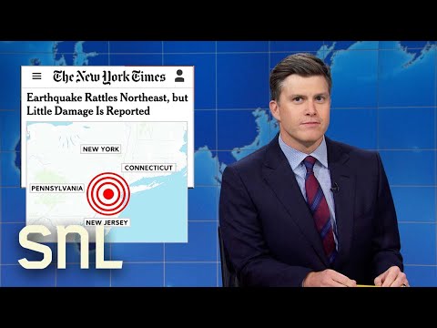 Weekend Update: Trump Claims Biden Is on Cocaine, Earthquake Rattles Northeast - SNL
