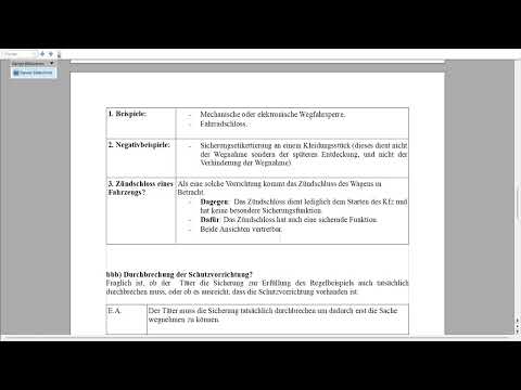 9. Theft of a particularly secured item: §§ 242 I, 243 I S.2 No. 2 StGB