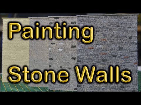 47. Painting Model Railway Stone Walls at Chadwick Model railway