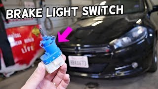 DODGE DART BRAKE LIGHT SWITCH REPLACEMENT REMOVAL. BRAKE LAMPS, STOP LAMPS SWITCH
