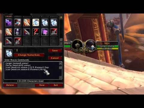 In-depth Macro guide. Arena 1/2/3, [mod:shift/ctrl] and [stance:0/1/2/3] Functions