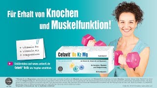 Nahrungsergänzungsmittel Cefavit D3 K2 Mg. Partner für Muskeln und Knochen.*