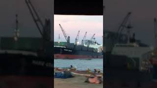 preview picture of video 'Steamer at krishnapatnam port nellore'