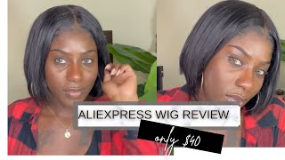 CHEAP 8" SHORT BOB UNDER $50 | ALIEXPRESS HAIR WIG REVIEW & UNBOXING | KEYWEAR | RUTH NANDA