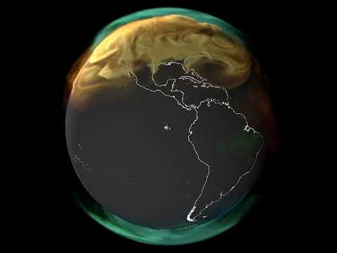 Атмосферний вуглекислий газ за джерелами: Північна та Південна Америка