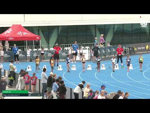 U9 Girls 100m Heat 3: 2022-23 State Combined Events Championships - Saturday