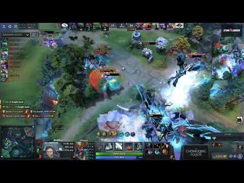 Arteezy Stucked on the Cliff - TP cancelled (Chongqing Major) 2019