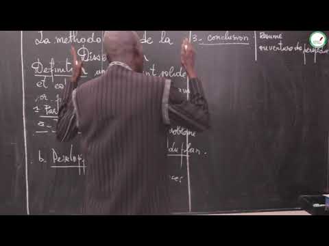 Course - Third - French: Dissertation methodology / Suite 1 / Mr. Ndiaye