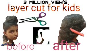 preview picture of video 'Layer cut for kids #saloni #beauty #parlour'