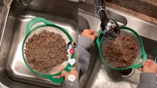 This TikTok Of Someone Rinsing Cooked Ground Beef Has Shaken The Internet To Its Core