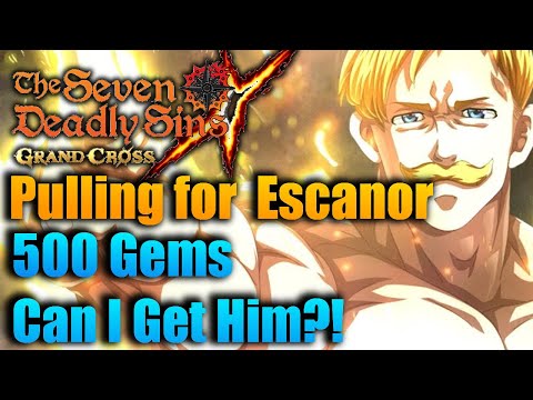 Pulling For Escanor - 500 Gems Can I Get Him?! The Seven Deadly Sins: Grand Cross