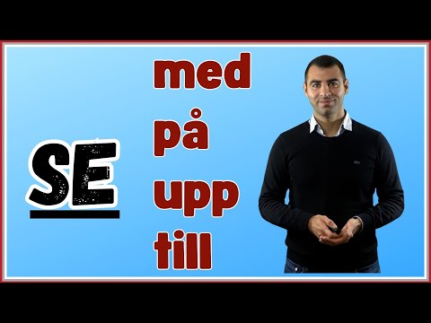 Partikelverb (Välj rätt partikel)