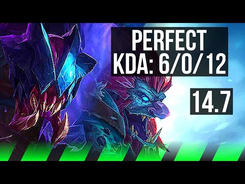 REK'SAI vs TRUNDLE (JGL) | 6/0/12, 70% winrate, Dominating | NA Master | 14.7
