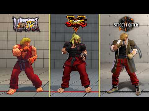 SF6 vs SFV vs SFIV All Characters Comparison