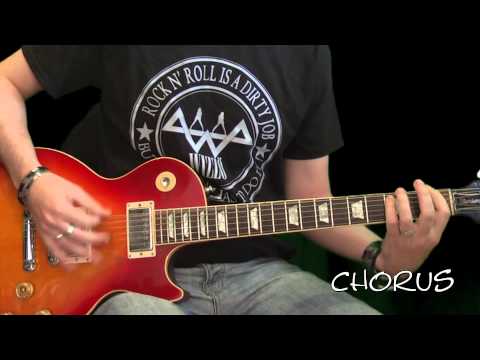 Slash Lesson - Nightrain (Full Slow Lesson)