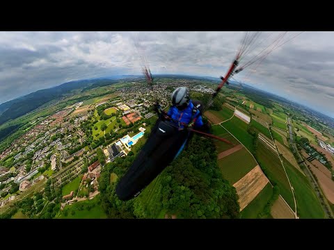 landing in the garden of friends - XC Paragliding Hyperlapse