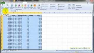 Jak použít funkci SVYHLEDAT v MS Excel (s pojmenovanou oblastí)