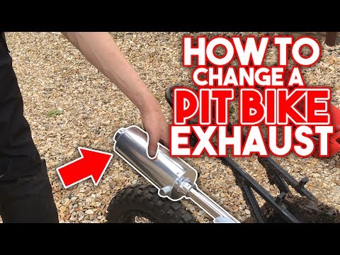 How To Change A Pit Bike Exhaust!