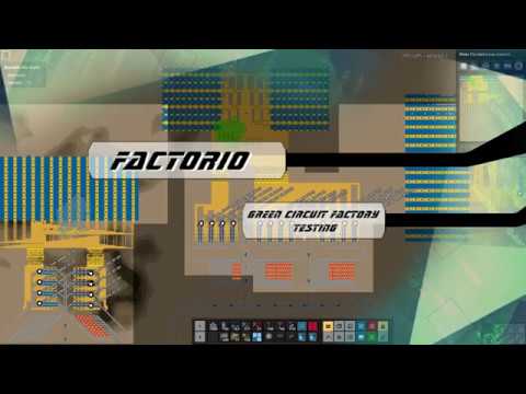 Factorio - 32 green circuits belts - TEST start at once
