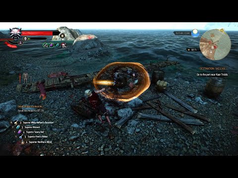 Whirl Blood trails | Witcher 3 | Skellige Bandits