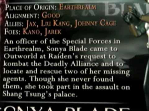 Sonya Blade Us Against the World
