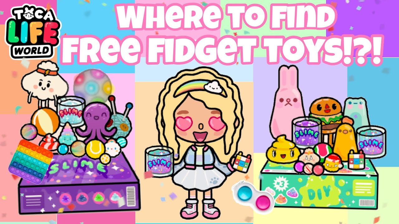 WHERE TO FIND ALL FREE FIDGET TOYS !!! IN BOP CITY TOCA LIFE WORLD