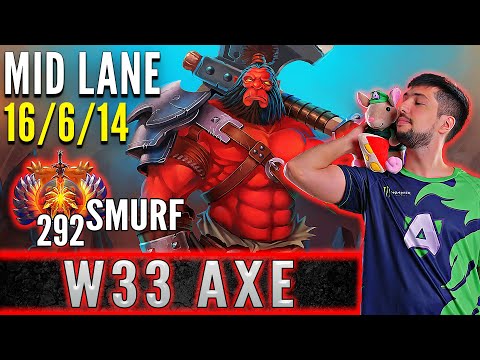 Alliance.w33  [ Axe ]  Mid Lane Pro Gameplay  [ Patch 7.32b ]  Dota 2 Full Game