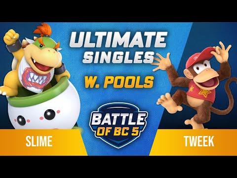 Slime (Bowser Jr.) vs Tweek (Diddy Kong) - Ultimate Singles Winners Top 64 - Battle of BC 5