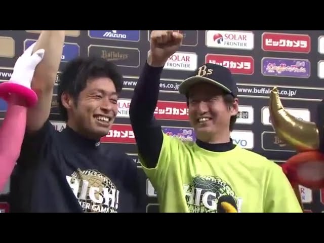 バファローズ・東明投手・佐藤達投手ヒーローインタビュー 2015/7/14 Bs-M