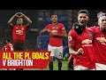 Every Premier League Goal v Brighton and Hove Albion | Manchester United