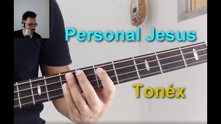 Personal Jesus Tonéx Vídeo Aula de Contrabaixo Demonstração