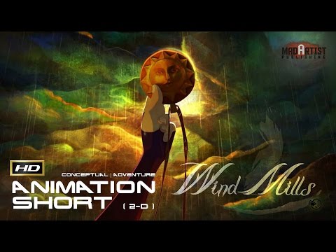 CGI 3D Animated Short Film "WIND MILLS" Inspiring Family Animation by Georges Méliès