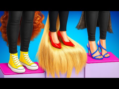 Long Hair vs Long Nails! 💅 FUNNY Nail Problems & Hacks 😂